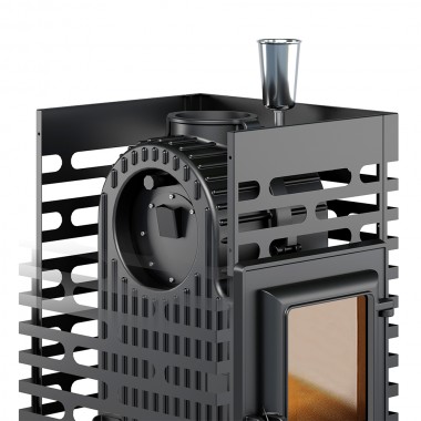 Печь-каменка ASTON «Шторм» без выносного тоннеля (жаропрочный чугун)