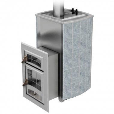 Печь Чародейка М Русский пар в облицовке из натурального камня Змеевик до 20 м³