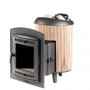 Чугунная банная печь ProMetall Атмосфера ламели «Окаменевшее дерево» наборный