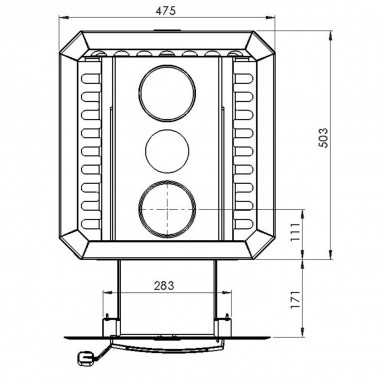 Печь для бани Narvi Black 20 ST