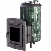 Чугунная банная печь ProMetall Атмосфера XL ламели «Змеевик» наборный