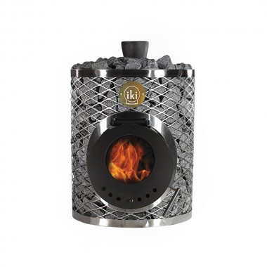Печь-каменка IKI Mini со стеклянной дверцей
