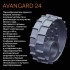 Чугунная банная печь Авангард 24 (М) в круглой сетке