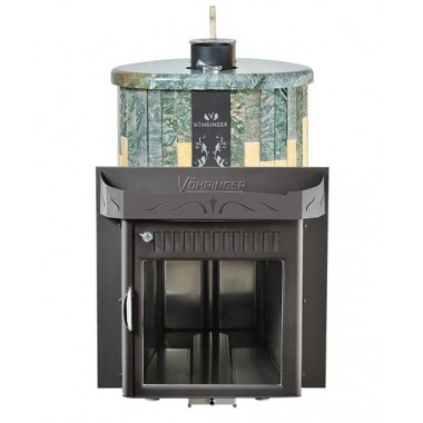 Печь для бани Оптима облицовка - Жадеит + Мрамор Сильвия Оро Экран