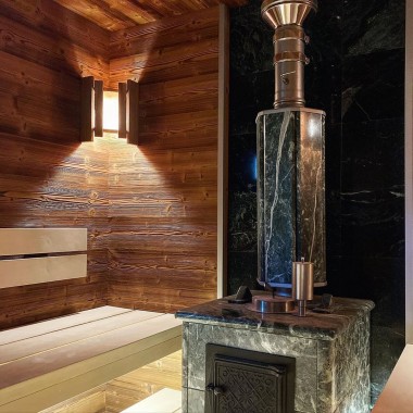 Печь Анапа в трехстороннем кожухе