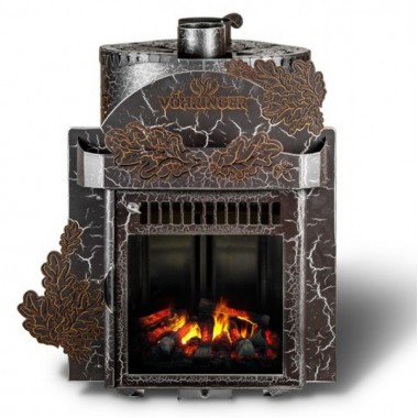 Печь для бани Классика Паровая Антик Дуб до 23 м³ - Экран