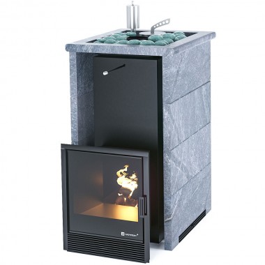 Печь Сочи в трехстороннем кожухе с открытым верхом