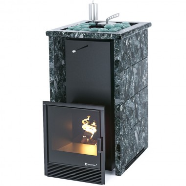 Печь Сочи в трехстороннем кожухе с открытым верхом