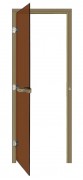 Комплект двери SAWO 730-3SGD-L с "бронзовым" стеклом, левая, без порога, кедр