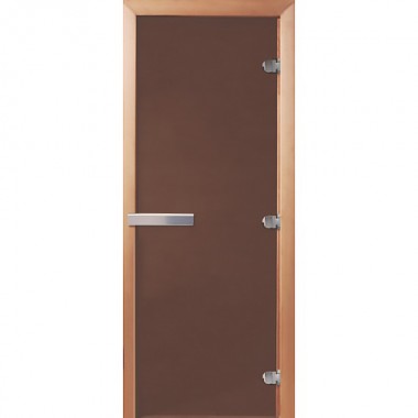  Дверь для сауны DoorWood 700*1900 Эталон матовая Бронза