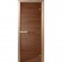 Дверь стеклянная DoorWood 700*2000 "Теплый день" стекло бронза прозрачная 8 мм, коробка лиственная, деревянная ручка