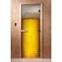 Дверь стеклянная DoorWood 700*1900 "С фотопечатью A014" стекло с фото-рисунком 8 мм, коробка ольха, деревянная ручка