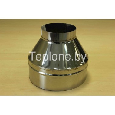 Переходник с одностенной трубы на двустенную ф100/200 - ф900/1000
