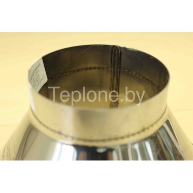 Переходник с одностенной трубы на двустенную ф100/200 - ф900/1000