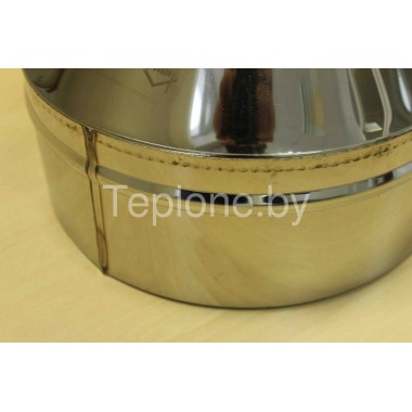 Переходник с одностенной трубы на двустенную ф100/200 - ф900/1000