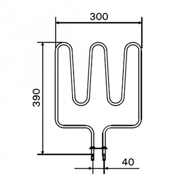 ТЭН Harvia ZSK-690 1500 Вт для Trendi KIP45(E), Topclass KV30(E), KV45(E), Topclass Combi KV50SE(A), Sound M45(E), Termonator Steeltop M45(E), Moderna V45(E)