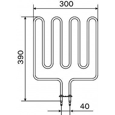 ТЭН Harvia ZSK-700 2000 Вт для Trendi KIP60(E), Topclass (Combi) KV60(E)(SE(A)), Sound M60(E), Termonator Steeltop M60(E), Moderna V60(E), Classic Electro CS60
