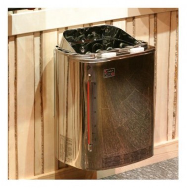 Электрическая печь SAWO Scandia Combi SCAC-60NS-Z 6 кВт, с парогенератором, внутри оцинковка, снаружи нержавейка, пульт управления не в комплекте