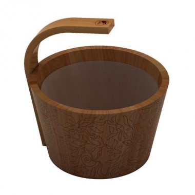 Ведро SAWO DRAGONFIRE 300-D-DRF 9 л. кедр