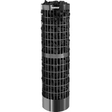 Электрокаменка Harvia Cilindro Pro PC100E/135E Black Steel, черная, без пульта