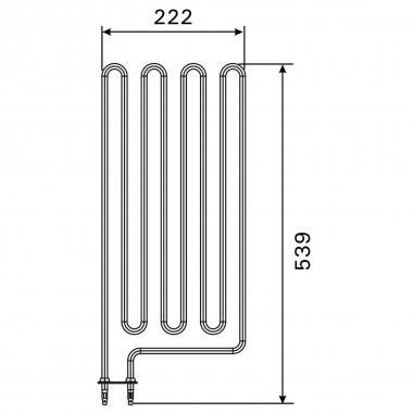 ТЭН Harvia ZCU-823 2260 Вт для The Wall Combi SW45S(SA), SW70S(SA), Virta (Combi) HL70(S(A)), Virta Pro (Combi) HL135(SA), HL160(SA), Modulo (Combi) MD(S)135(SA), MD(S)160(SA)