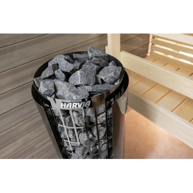 Электрическая каменка Harvia Cilindro PC70XE Black Steel, пульт управления в комплекте