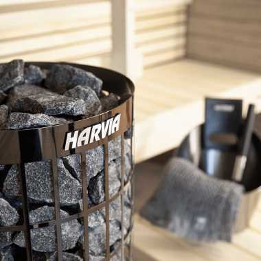 Электрическая каменка Harvia Cilindro PC70XE Black Steel, пульт управления в комплекте