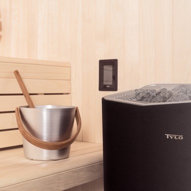 Печь для бани и сауны Tylo Sense Combi 8 черного цвета, пульт Pure