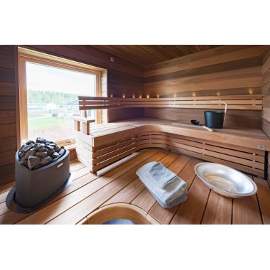 Электрическая печь-каменка Narvi Trio E антрацит/белая 6,8 kW