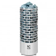 Открытая  электрокаменка Karina Nova 6E стальная глянцевая, выносной пульт не в комппекте