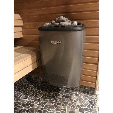 Электрическая каменка Harvia Moderna V60XE Black, пульт в комплекте