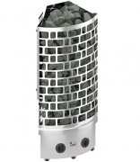 Угловая электрическая печь для бани SAWO Aries ARI3-90NB-CNR 9 кВт 380 В, встроенный пульт управления