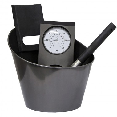 Набор аксессуаров Harvia из нержавеющей стали, черный