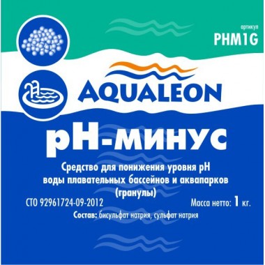 Регулятор PH-минус Aqualeon гранулы, 0.5 кг