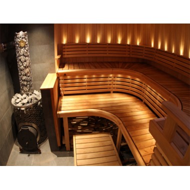 Печь-каменка IKI Mini Plus стальной дверцей "смайл"