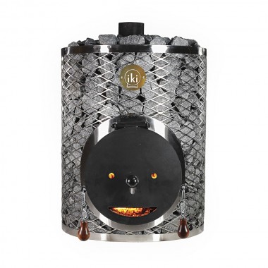 Печь-каменка IKI Maxi со стальной дверцей "смайл"