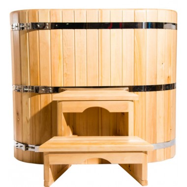 Купель овальная одноместная 0,69 х 1,05 из кедра