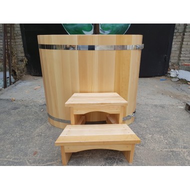 Купель овальная одноместная 0,69 х 1,05 из кедра