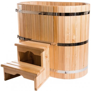 Купель овальная одноместная 0,69 х 1,05 из кедра