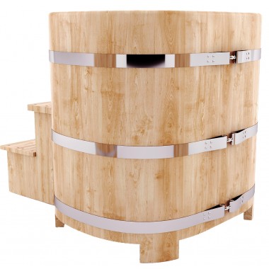 Купель овальная одноместная 0,69 х 1,05 из кедра