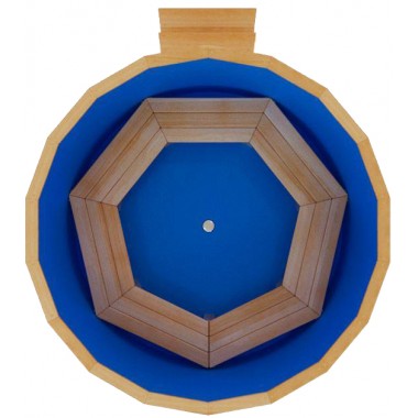 Купель круглая Premium с пластиковой вставкой d 1,20 - 2,00 из кедра