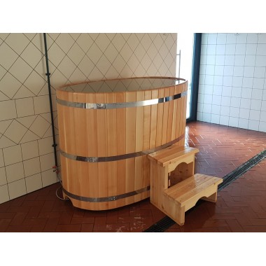 Купель овальная двухместная 1,00 х 1,70 из кедра