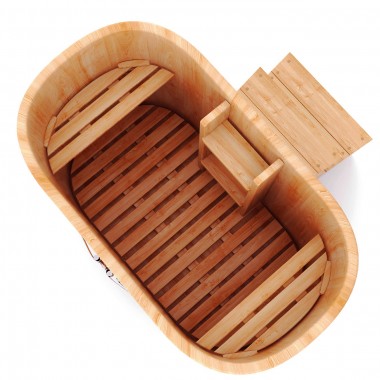 Купель овальная двухместная 1,00 х 1,70 из кедра