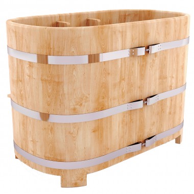 Купель овальная двухместная 1,00 х 1,70 из кедра