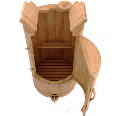 Фитобочка круглая со скошенной крышкой