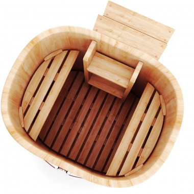 Купель овальная одноместная 0,78 х 1,00 из кедра