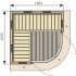 Инфракрасная кабина HARVIA Rondium SG1515KL двухместная, осина
