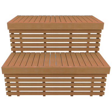 Полок двухуровневый