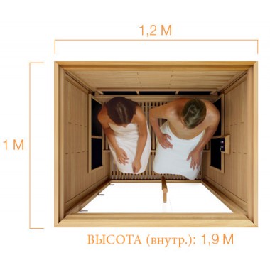 Инфракрасная сауна SAWO IR-2P-CEDAR