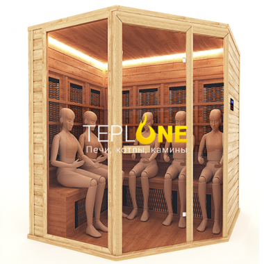Инфракрасная сауна кабина Угловая